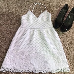 Super cute white mini dress